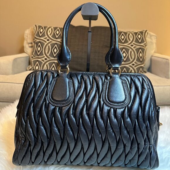 Coach Nolita Large Gathered Leather Satchel - Picture 5 of 12